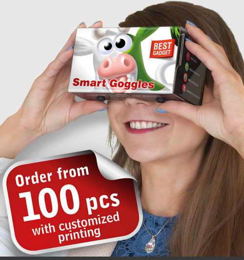 Smart goggles google cardboard VR